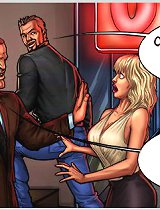 Premier comics porn with busty bitch disgraced in public night club