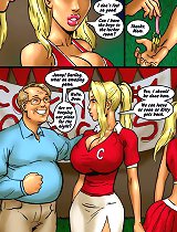 Perfect blowjob in a shower erotic comic