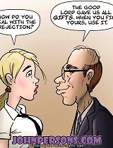 Cute blonde young hottie seduced by old dude for hardcore fuck! Watch John Persons cartoon porn nonstop